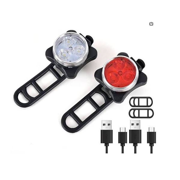 Vont Pyro Bike Light Set with USB Rechargeable Design