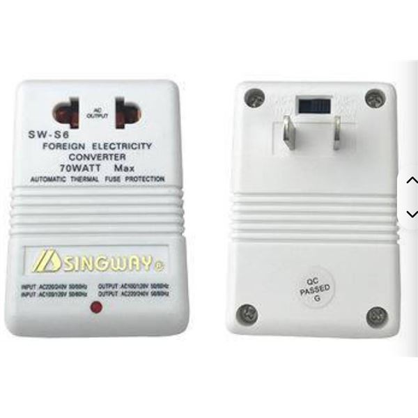 SW-S6 70W 110V/120V to 220V/240V Step-Up Down Voltage Converter Transformer Dual Channel Power Conve