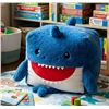 Image 1 : Square Blue Shark Plush Toy