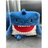 Image 2 : Square Blue Shark Plush Toy