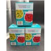 Image 4 : Lot of 3 -Sistema To Go PortionPod Food Storage Containers, 210 mL, Assorted Colours, 2 PackPattern