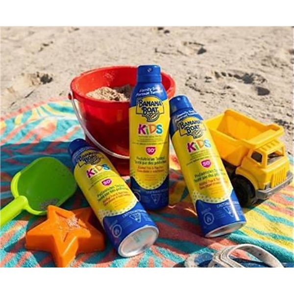 Pack of 3 Banana Boat Kids Sunscreen SPF 50+ Pack