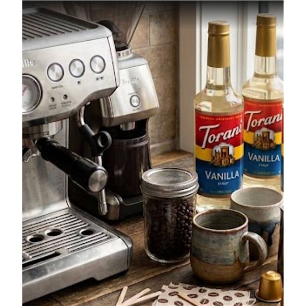 Torani Vanilla Syrup 750ml, 2 Bottles