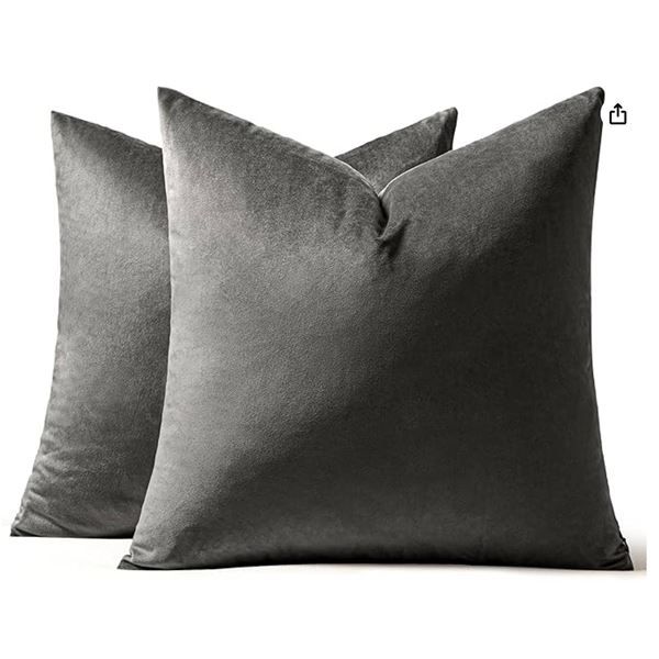 Miulee Pillow Covers, Two Sizes, 2 - 50"x50" & 2- 45"x45"