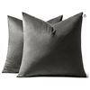 Image 1 : Miulee Pillow Covers, Two Sizes, 2 - 50"x50" & 2- 45"x45"