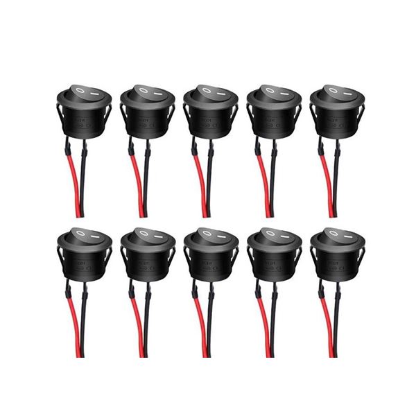 20 Rocker Switches with Wires
