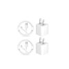 Image 1 : Coreykin iPhone Charger 2-Pack MFi Certified