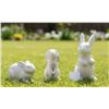 Image 1 : EASIMECOR Ceramic White 3 pc Spring Decor