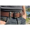 Image 1 : Levi's Men's Leather Belt, Brown, Large