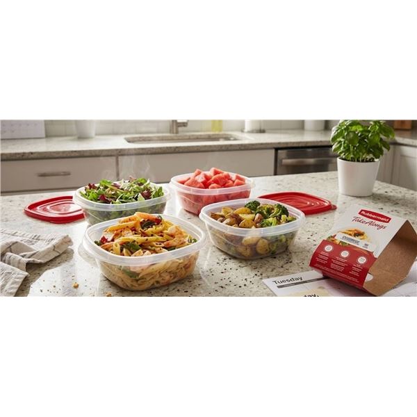 4 Pack Rubbermaid Take Alongs 5.2 Cup Containers Set