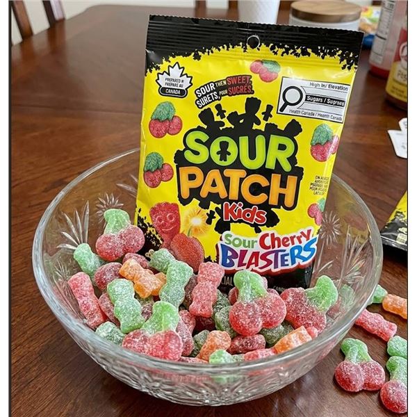 Lot of 11 Bags Sour Patch Kids Sour Cherry Blasters