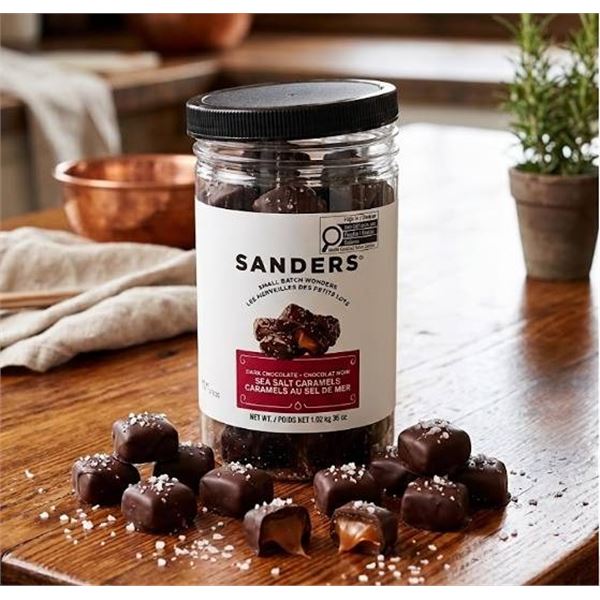 Sanders Dark Chocolate Sea Salt Caramels 36g