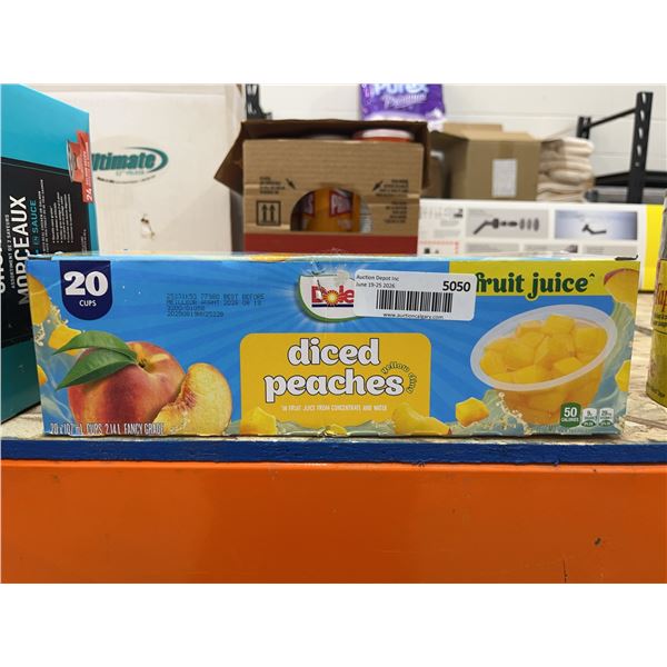 Dole Diced Peaches Fruit Juice 20 Pack