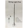Image 1 : String Light Poles, 2 Pack, Adjustable