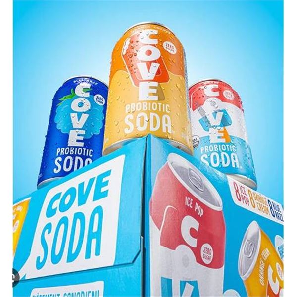 Cove Soda Probiotic Soda 24 Pack