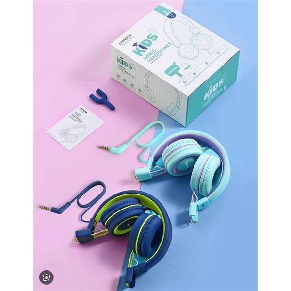 Mpow Kids Wired Headphones, 2 Packs Assorted colors