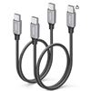 Image 1 : FI+G USB 3.0 Cable 2-Pack Braided - 3' & 6' CORDS