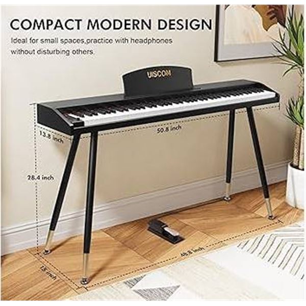 UISCOM UR25T-BK Digital Piano
