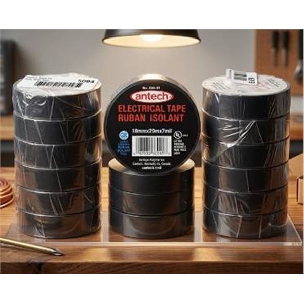 Cantech Electrical Tape, 12 Rolls