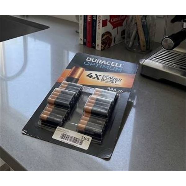 Duracell Optimum AAA Batteries 30 Pack