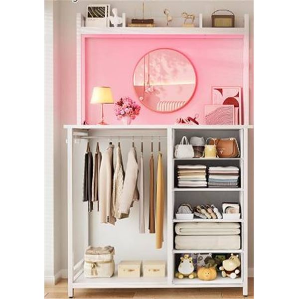 Cyclsio Dresser with Hutch, White