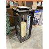 Image 3 : Black Metal Lantern With LED Candle