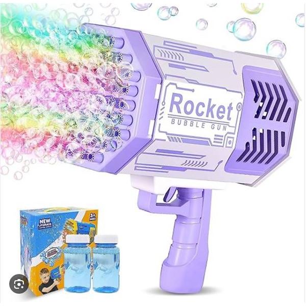 Rocket Bubble Gun 69 Holes Bazooka