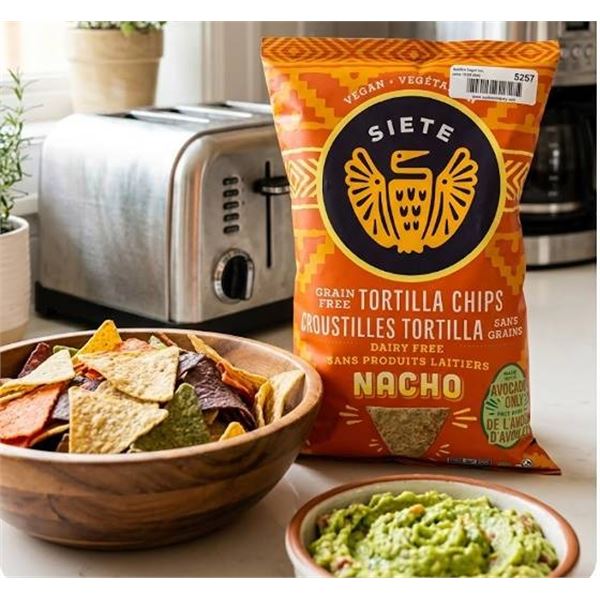 Siete Nacho Tortilla Chips 12 x 142g