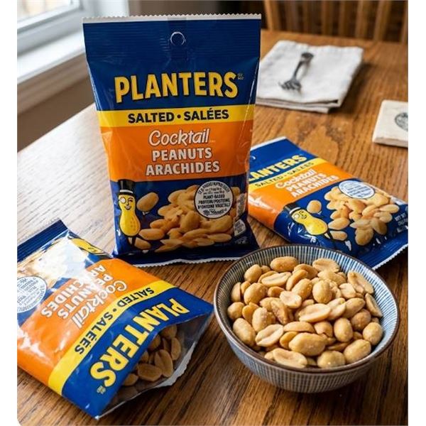 Planters Salted Cocktail Peanuts 12 x 150g