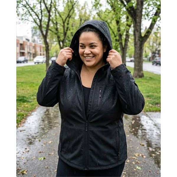 Bench Black Hooded Softshell Jacket XXL
