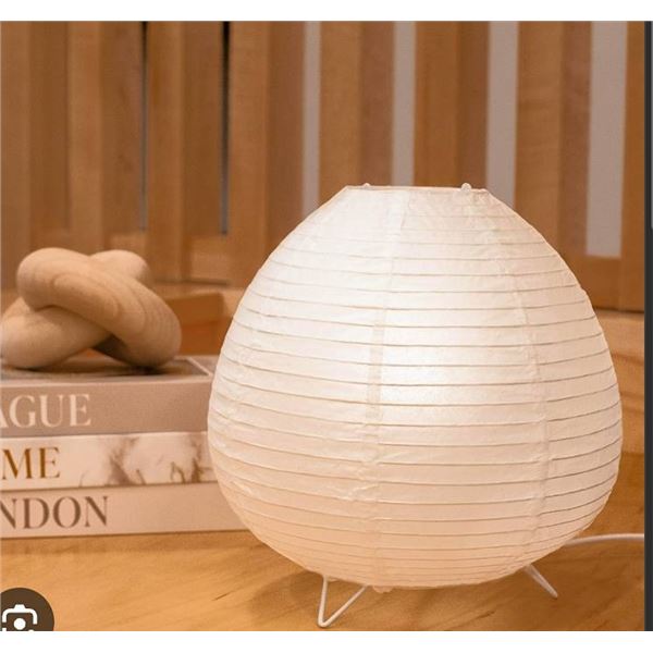 Lot of 2 Nogy Small Rice Paper Lamp Mini