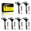 Image 1 : MOAUTO Set of 6 Ignition Coils Pack UF595 UF553 & 6 PCS Iridium Spark Plugs