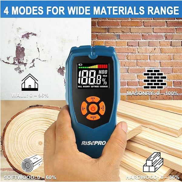 RISEPRO Wood Moisture Meter Inductive Type