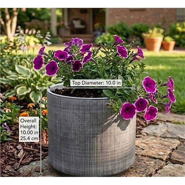 Rivet Rustic Textured Stoneware Planter