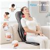 Image 2 : COMFIER Shiatsu Back Neck Massager with Heat, 2D ro 3D Kneading Massage Chair Pad, Adjustable Neck M