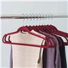 Image 1 : AmazonBasics Velvet Hangers 100-Pack Burgundy