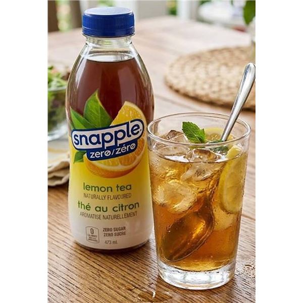 Snapple Zero Sugar Lemon Tea 12x473mL Bottles
