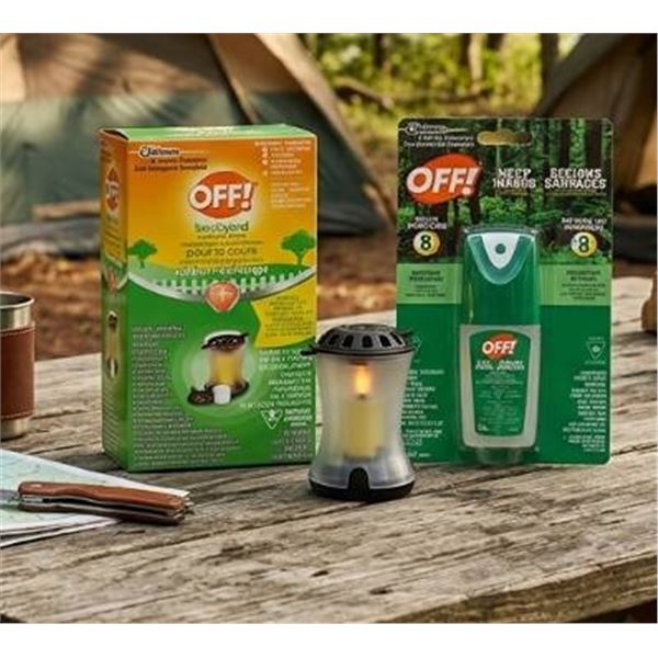 OFF! 2 Insect Repellent and 6 packs of Mosquito Lamp Refills