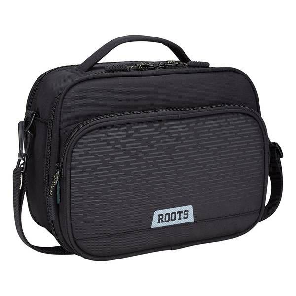 Roots Black Insulated Lunch Bag