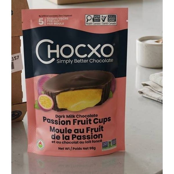 ChocXO Dark Chocolate Passion Fruit Cups