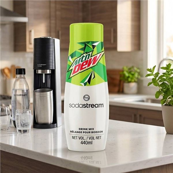 SodaStream Mountain Dew Flavor Syrup 6 x 440mL