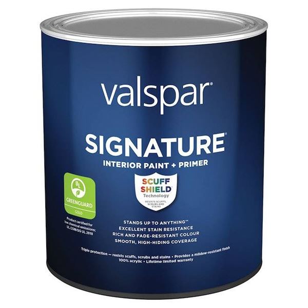 Lot of 2 - 916ml Valspar Signature Interior Paint and Primer in Eggshell