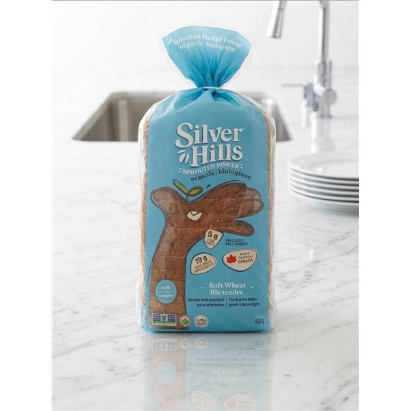Silver Hills Organic Sprouted Wheat Bread 8 x 680g