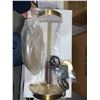 Image 4 : Brass Base Mushroom Table Lamp for Bedroom