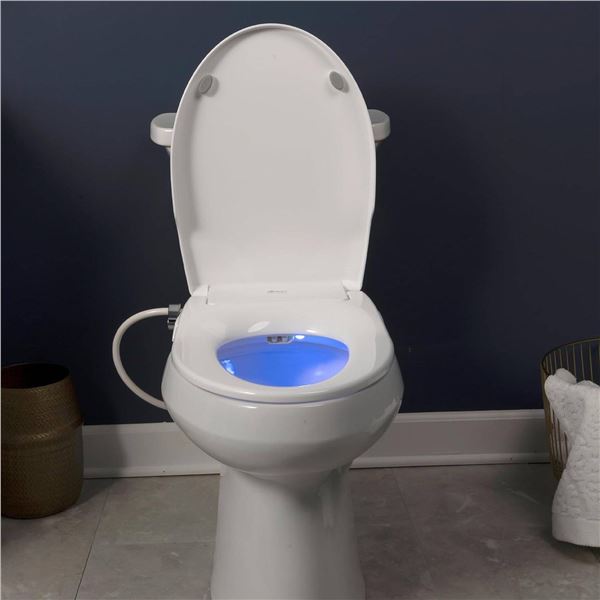 BioBidet Slim Zero Bidet Toilet Seat with Night light