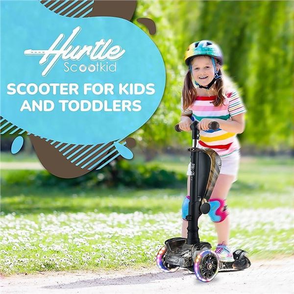 Hurtle HURXLOG 3-Wheel Foldable Kid Scooter