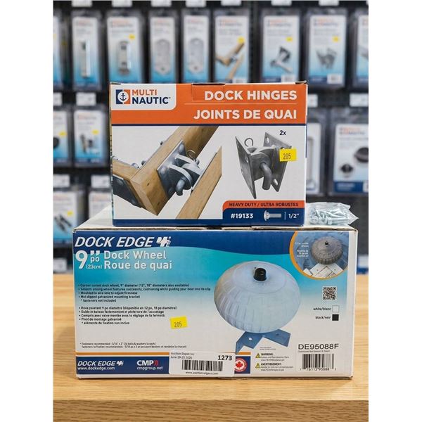 MultiNautic Dock Hinges & Dock Edge 9â€ Dock Wheel