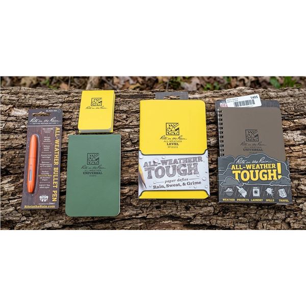 Rite in the Rain Notebook and Pen Lot