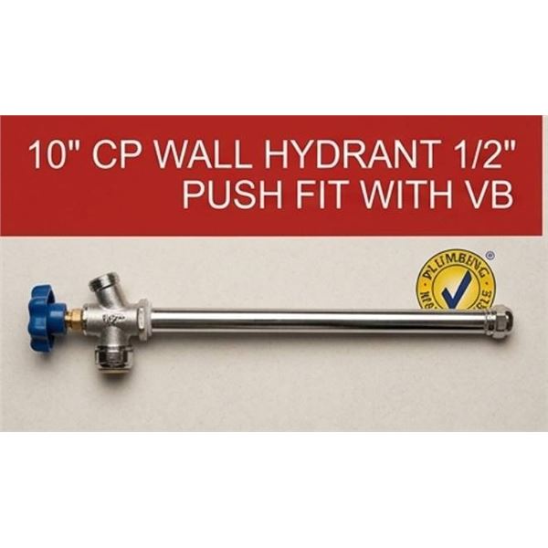 10 PushNConnect 10" Wall Hydrants