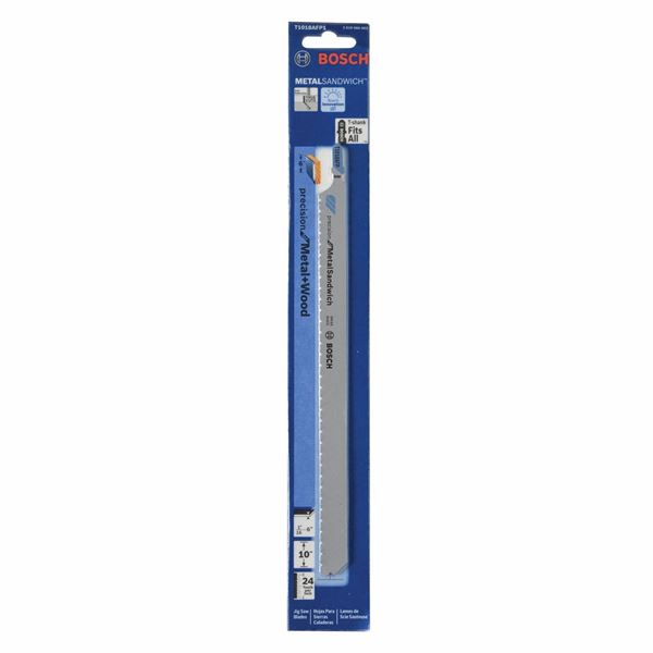 Lot of 4 - Bosch Jig Saw Blades 10", 24 Teeth Per Inch